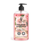 Pink Rose Body Wash 828ml | Rose Extract & Vitamin E Body Wash for Soft, Glowing Skin