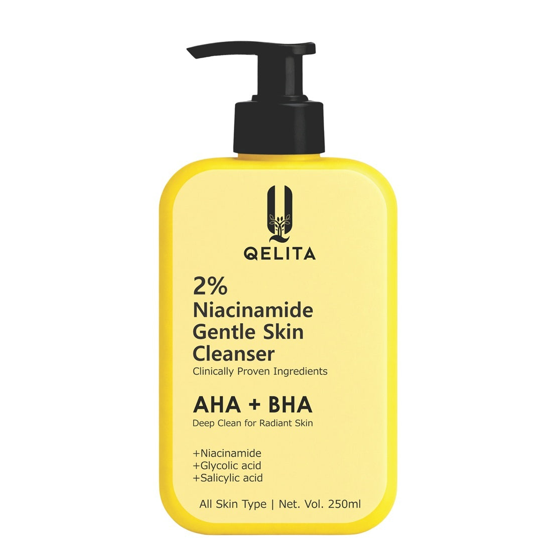 2% Niacinamide Gentle Skin Cleanser 250ml | AHA + BHA Face Wash