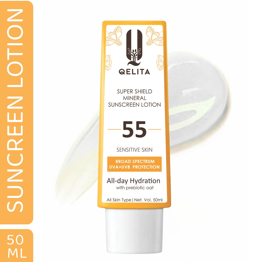 SPF 55 Mineral Sunscreen Lotion | Broad Spectrum UVA UVB Protection