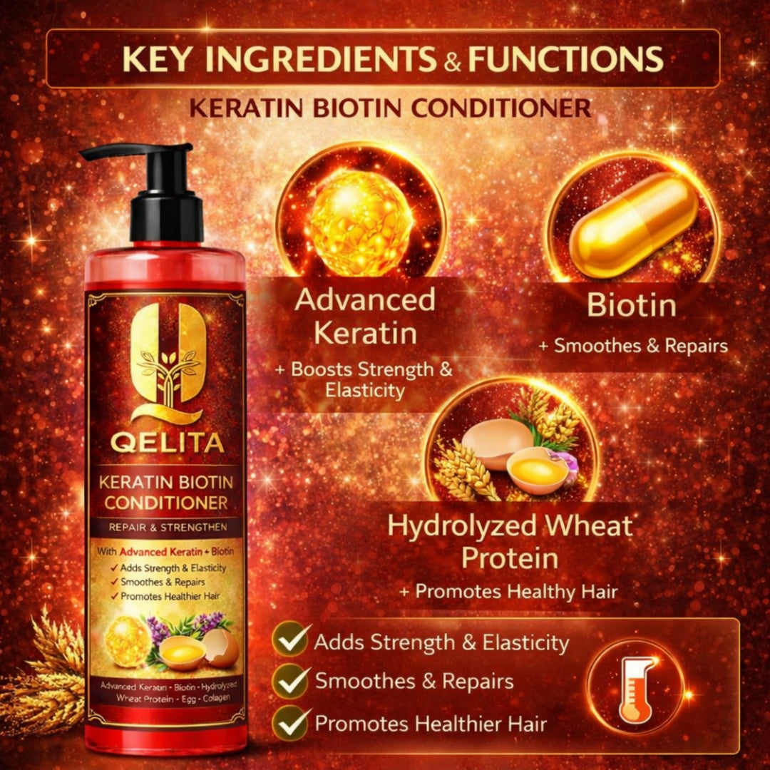 Keratin Biotin Conditioner | Repair & Strengthen Hair | 200ml