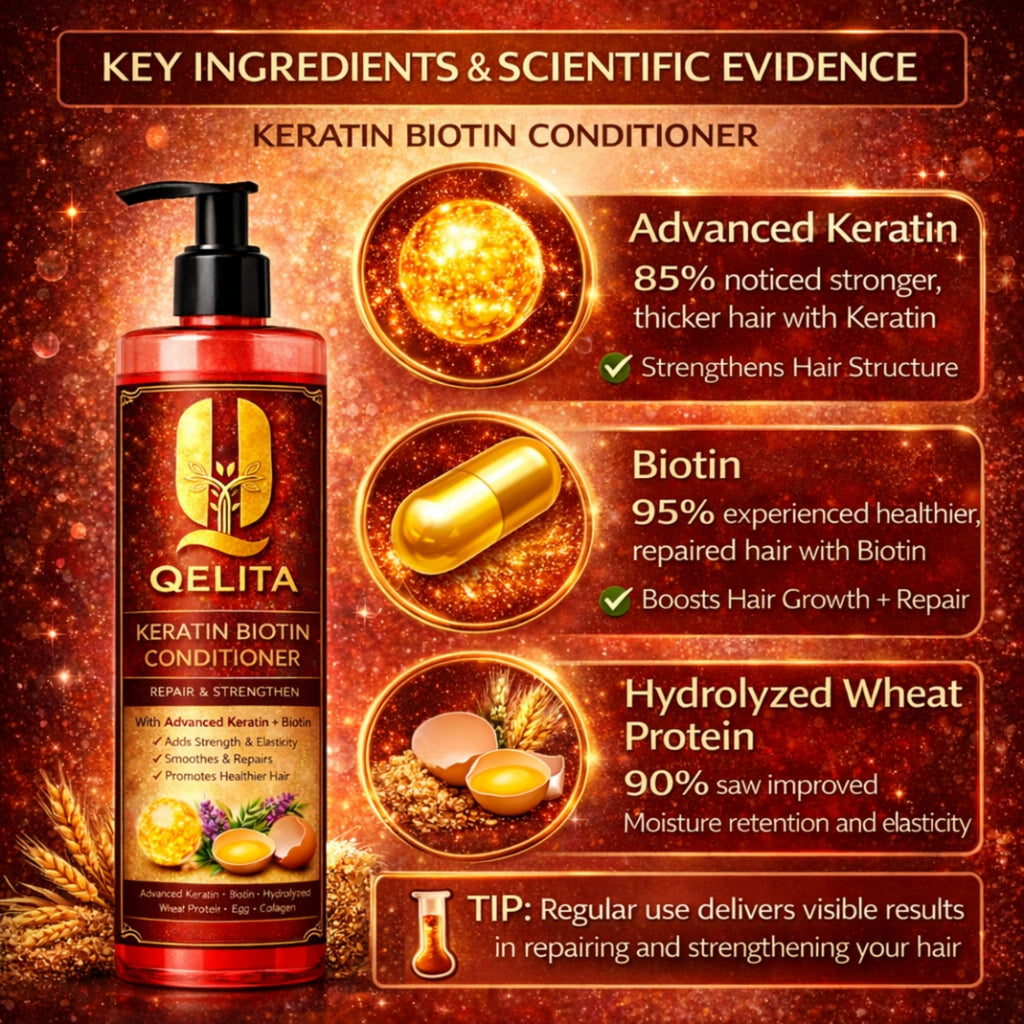 Keratin Biotin Conditioner | Repair & Strengthen Hair | 200ml