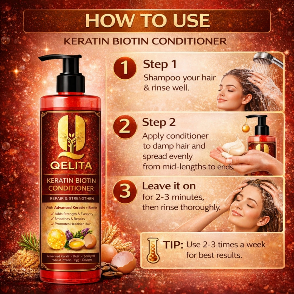 Keratin Biotin Conditioner | Repair & Strengthen Hair | 200ml