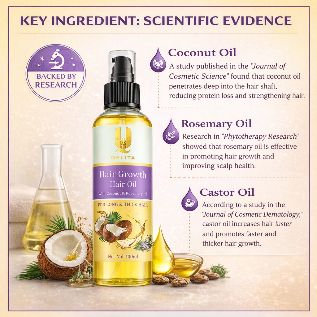 Hair Growth Hair Oil | Rosemary & Coconut Oil | 100ml
