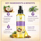 Hair Growth Hair Oil | Rosemary & Coconut Oil | 100ml