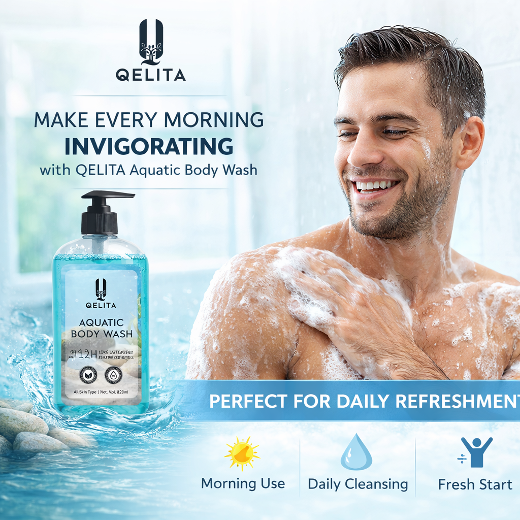 Aquatic Body Wash 828ml | 12H Long Lasting Freshness & Deep Hydration