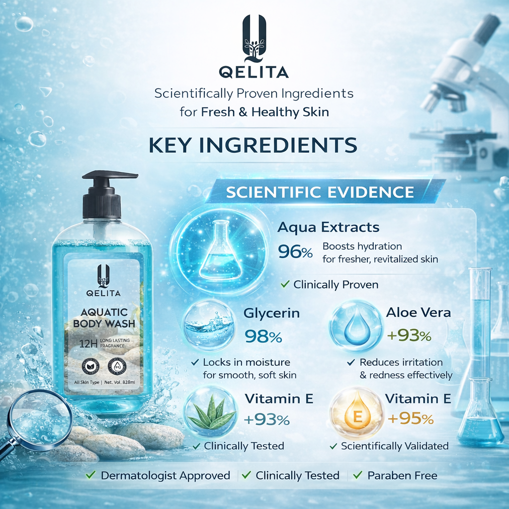 Aquatic Body Wash 828ml | 12H Long Lasting Freshness & Deep Hydration